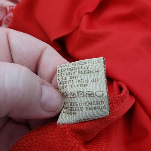 Jonathan Martin Dress Womens 10 Silk Sleeveless Fit Flare Palm Leaf Tie Waist - Picture 8 of 9